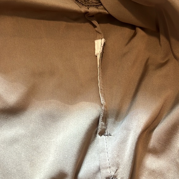 MaxMara Gold Tan Trench Coat Size XL - Picture 7 of 8